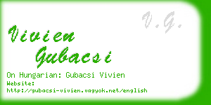 vivien gubacsi business card